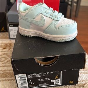 Jordan 1 Retro Low OG Kids Shoes - Mint Green